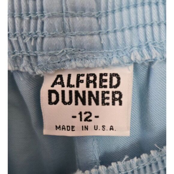 Vintage Alfred Dunner Womens Light Blue Pleated Pants With Belt Size 12 - Picture 4 of 8